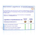 Abonnement für Legasthenietrainer